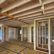Custom built home under construction in Dorset, Vermont
